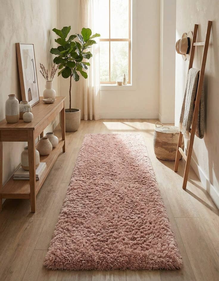 Detail image of 2' 7 x 10' Infinity Shag Runner Rug