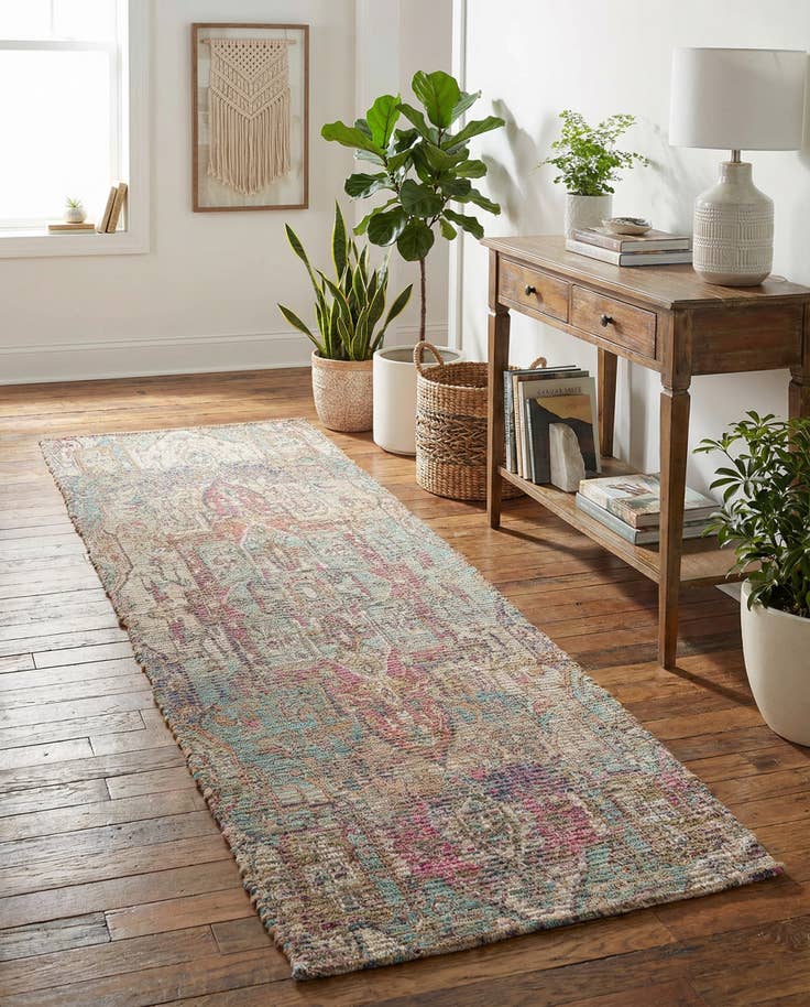 Detail image of 2' 2 x 6' 1 Chenille Jute Runner Rug