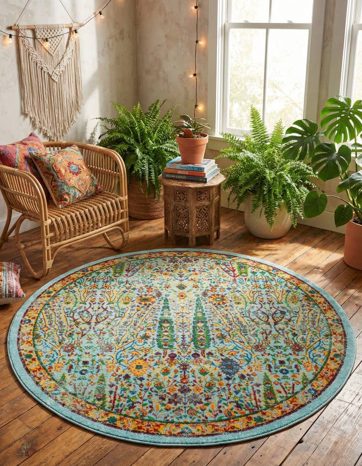 Detail image of 5' 3 x 5' 3 Calypso Round Rug