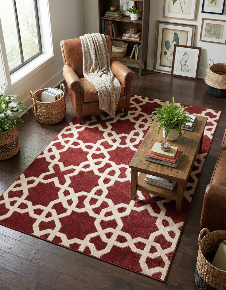 Detail image of 5' x 8' Lattice Rug
