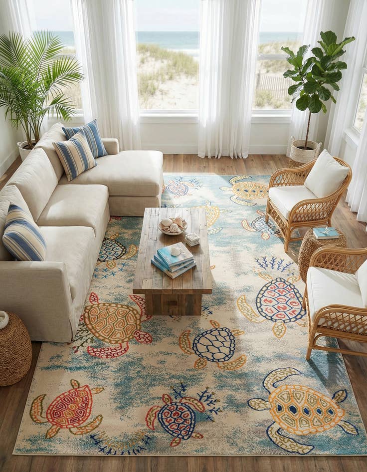 Detail image of 10' x 13' Washable Amalfi Rug