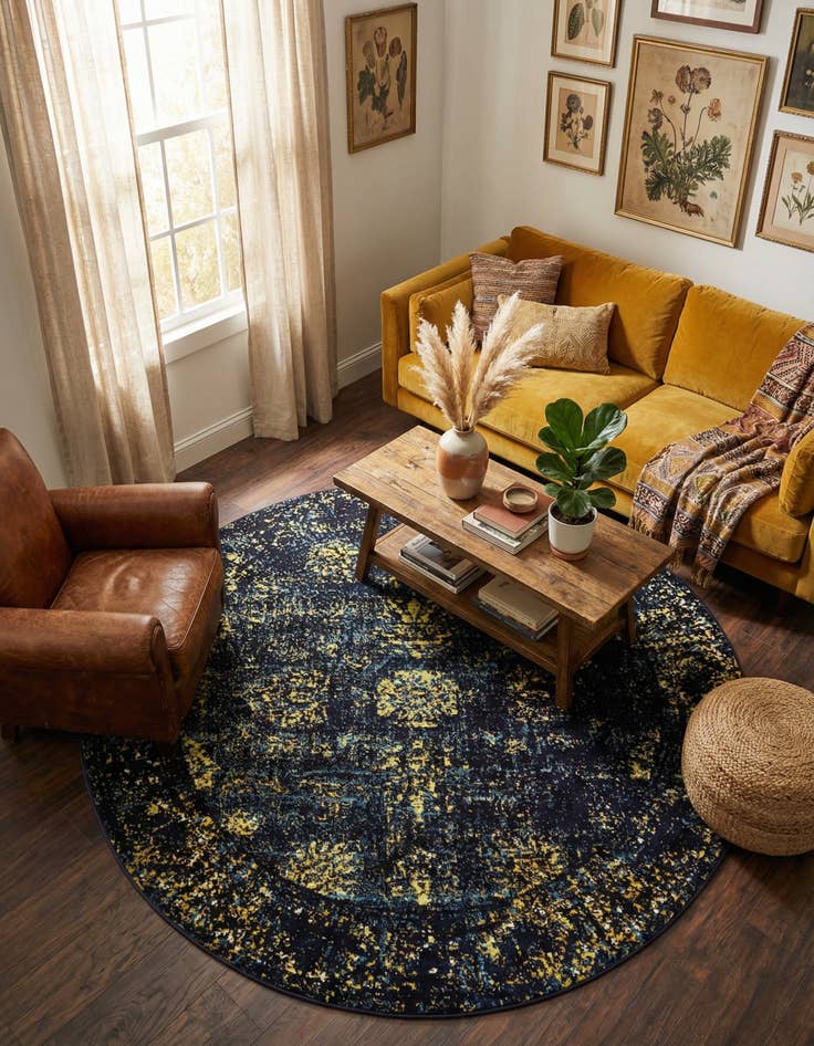 Detail image of 7' x 7' Monte Carlo Round Rug