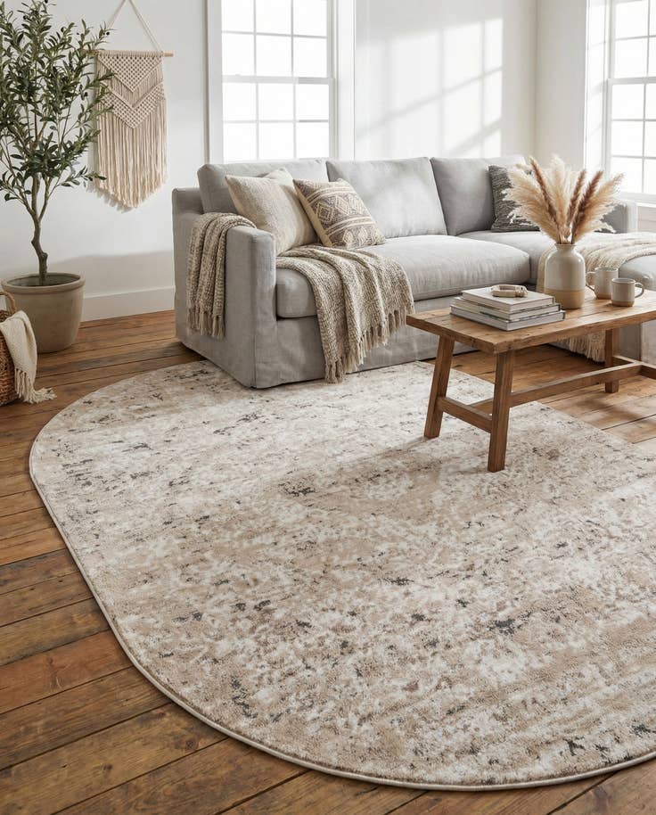 Detail image of 6' 1 x 9' Oregon Oval Rug