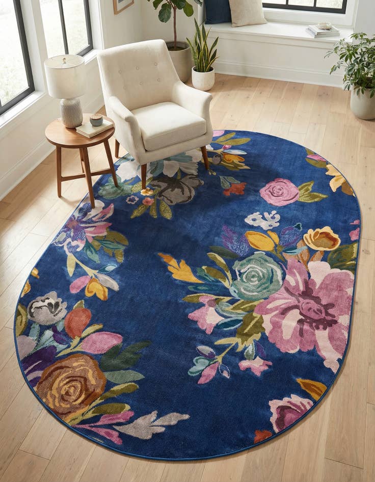 Detail image of 5' 3 x 7' 10 Blossom Oval Rug