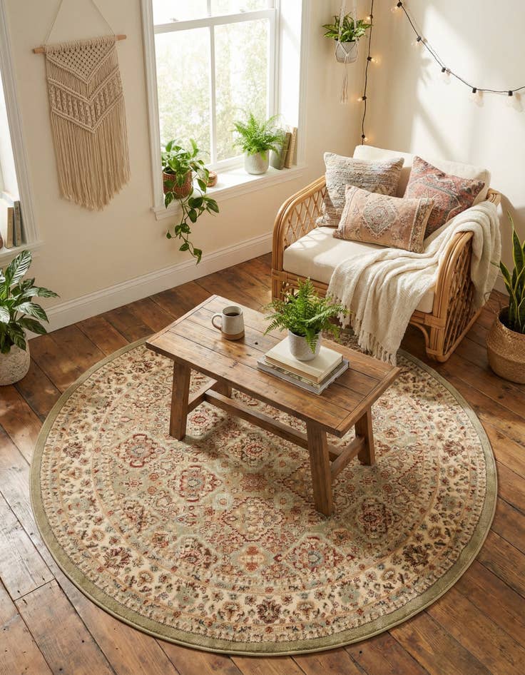 Detail image of 6' x 6' Aditi Round Rug