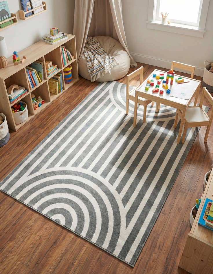 Detail image of 4' x 6' Whimsy Kids Rug