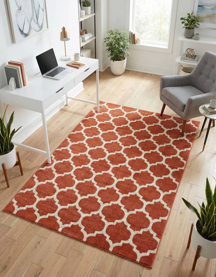 Detail image of 4' x 6' Lattice Rug