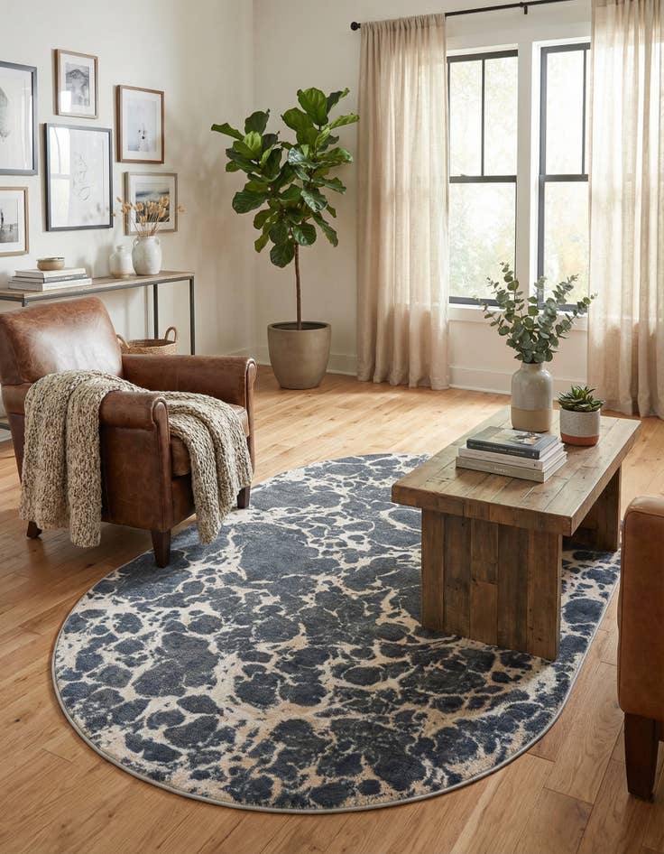 Detail image of 5' x 8' Oasis Oval Rug