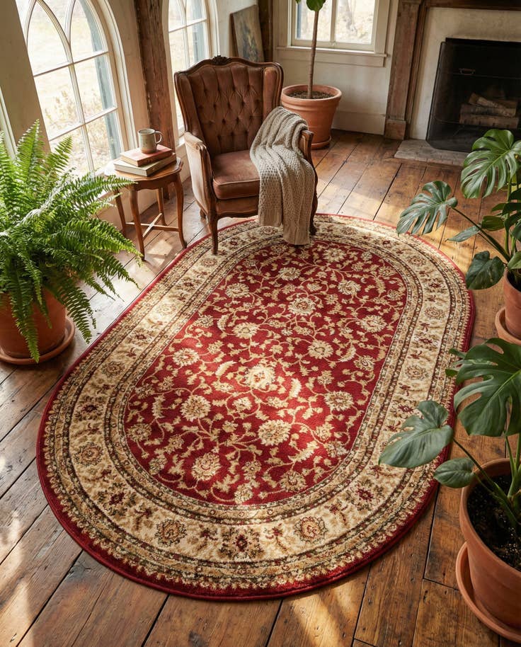 Detail image of 5' 3 x 8' Aditi Oval Rug