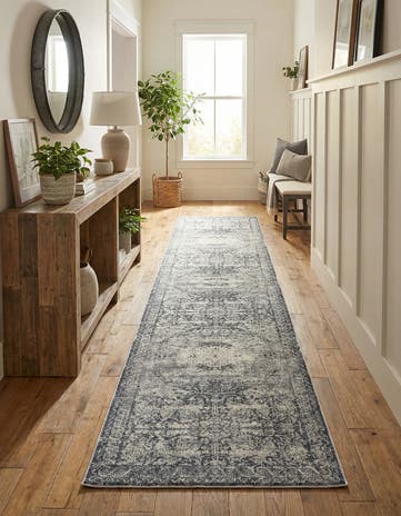 Dark Blue Eliza Runner Rug