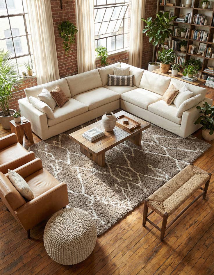 Detail image of 10' x 14' Infinity Shag Rug