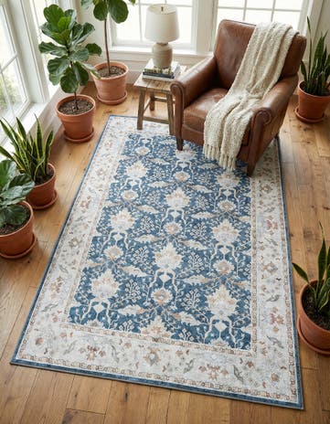 4' 1 x 6' 1 Washable Timeless Rug