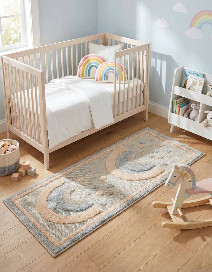 Detail image of 2' x 4' Whimsy Kids Runner Rug