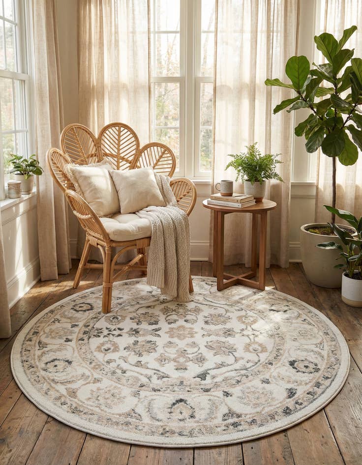 Detail image of 5' x 5' Aurelia Round Rug