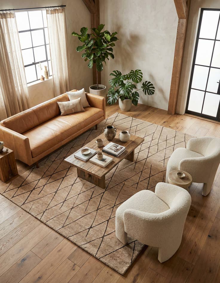 Detail image of 9' x 12' Atlas Moroccan Wool Rug