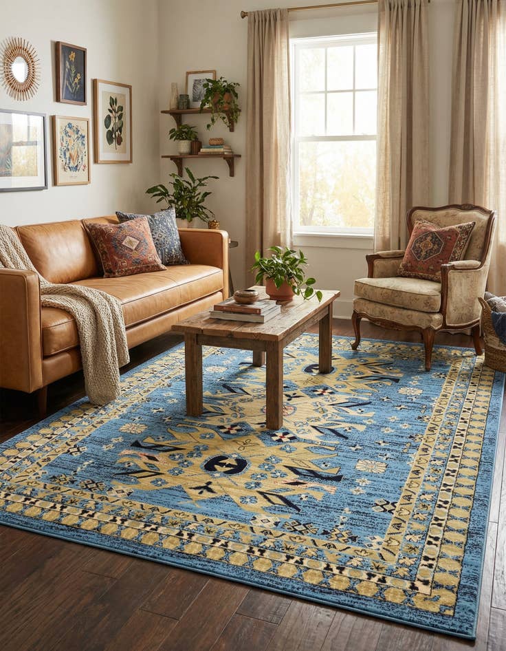 Detail image of 7' x 10' Heriz Design Rug