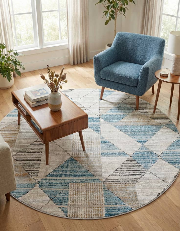 Detail image of 6' x 6' Leipzig Round Rug