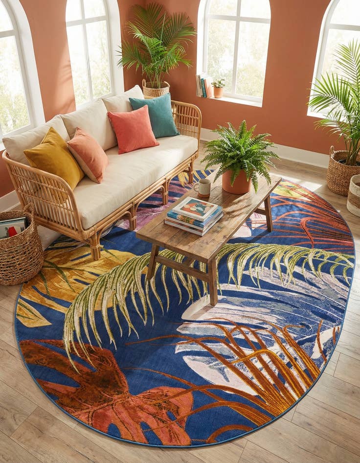 Detail image of 7' 10 x 10' Blossom Oval Rug