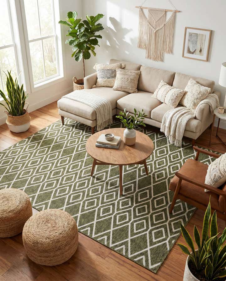 7' 10 x 7' 10 Easy-Clean Jill Zarin Turks and Caicos Indoor / Outdoor Square Rug