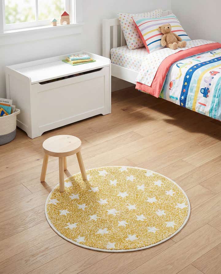 2' 2 x 2' 2 Whimsy Kids Round Rug