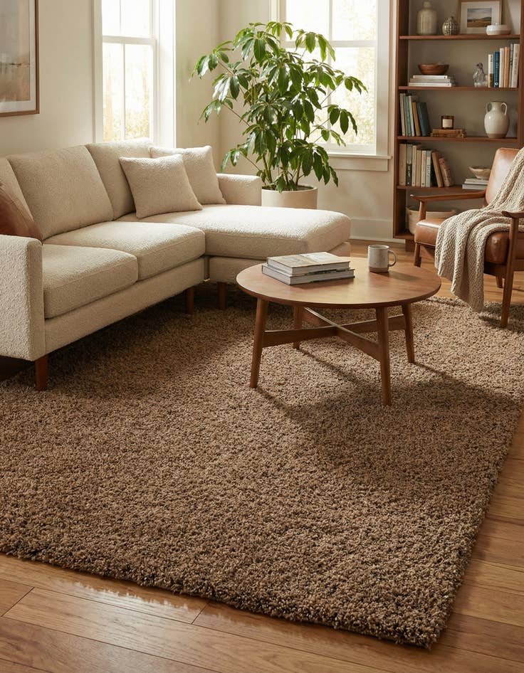 Detail image of 6' x 9' Solid Shag Rug