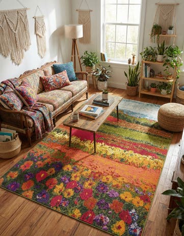 Washable Hyacinth Rug