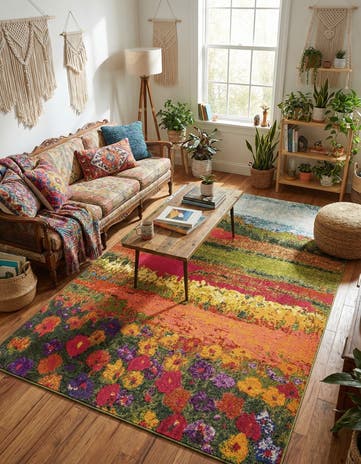 Washable Hyacinth Rug
