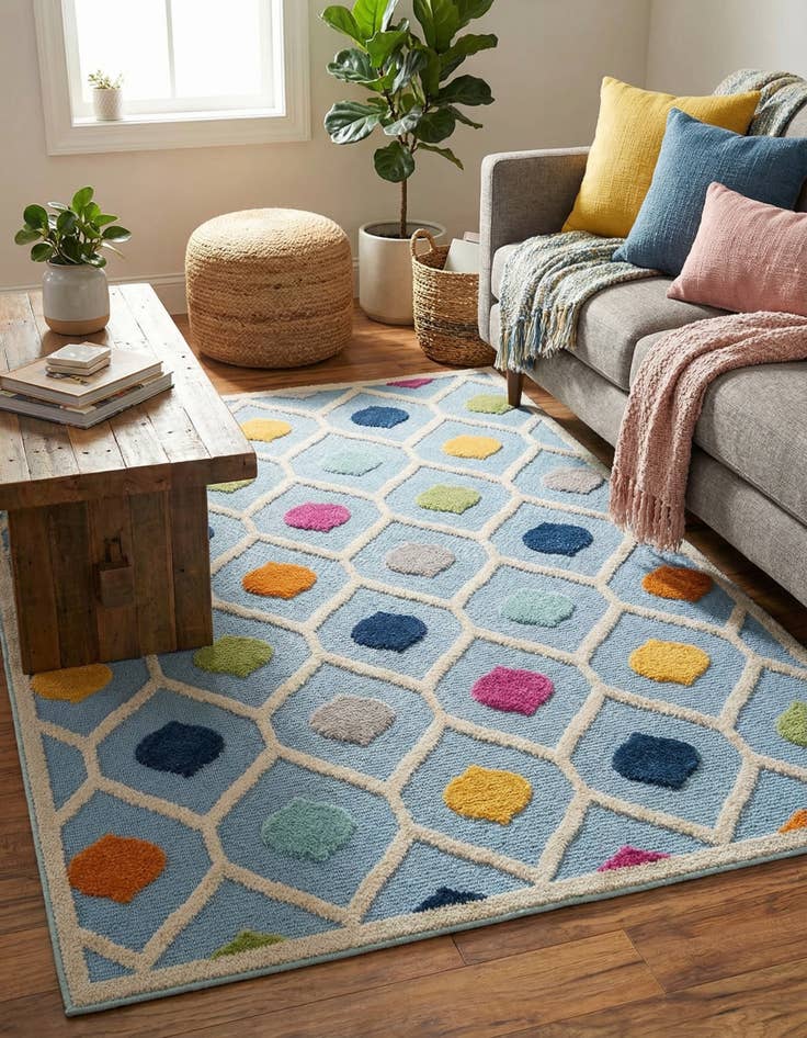 Detail image of 4' x 6'  Washable Aruba Indoor / Outdoor Rug