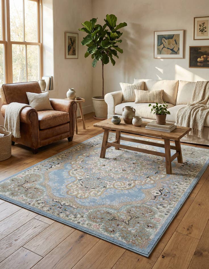 Detail image of 4' x 6' Kamala Washable Rug