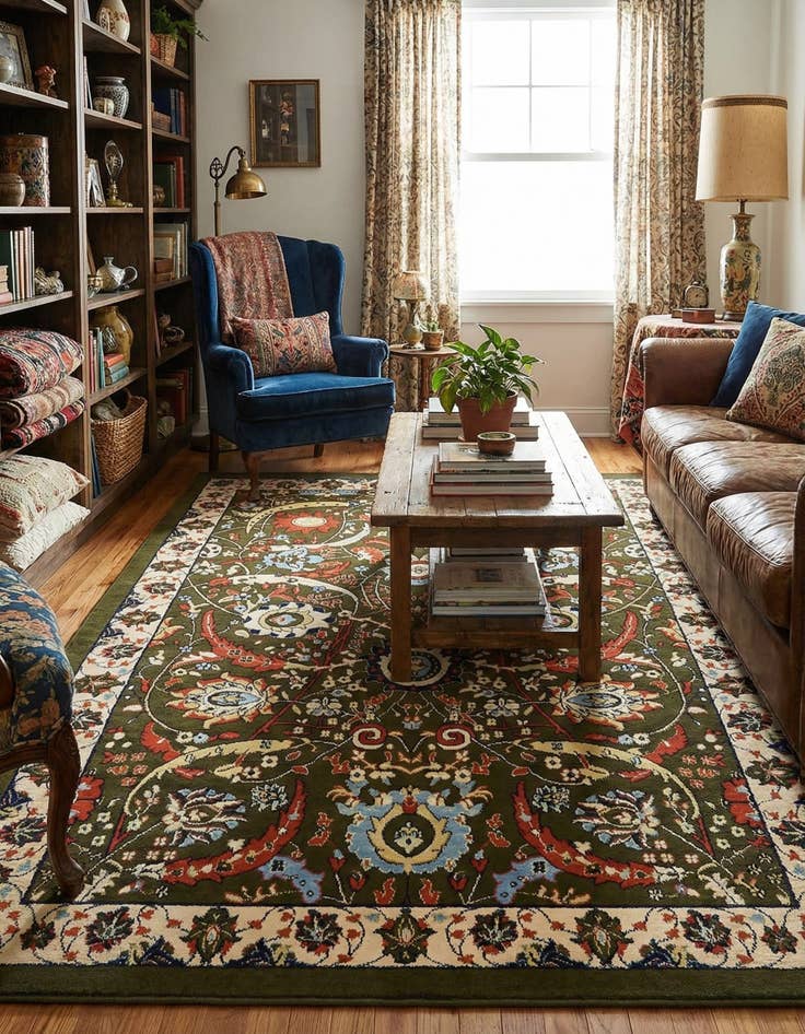 Detail image of 6' x 9' Isfahan Design Rug