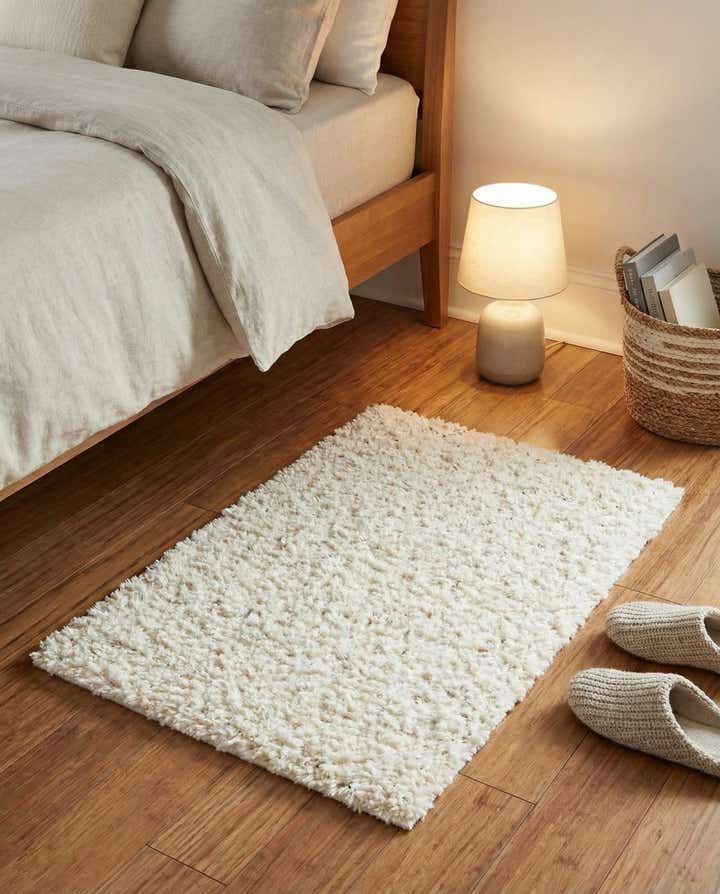 2' x 3' Solid Shag Rug