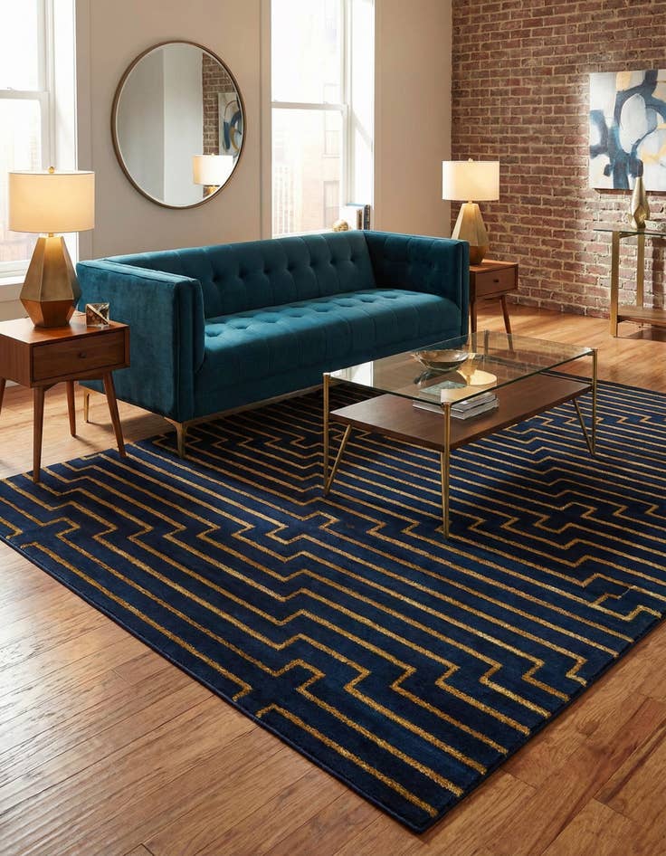 Detail image of 7' 10 x 10' Vogue Geo Rug