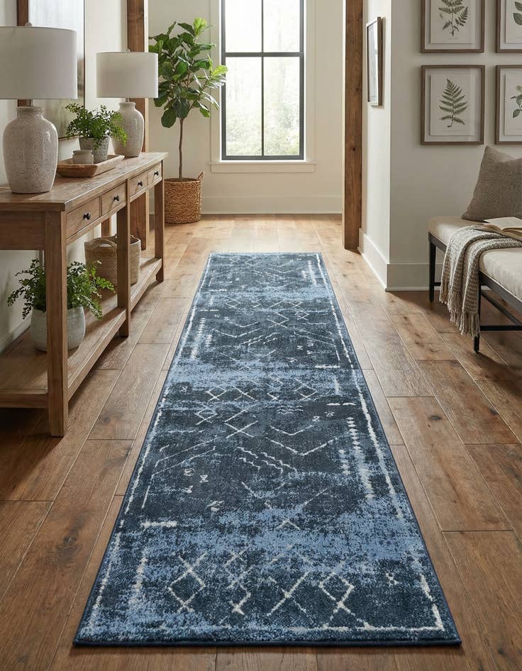Detail image of 2' 7 x 12' Kamala Washable Runner Rug