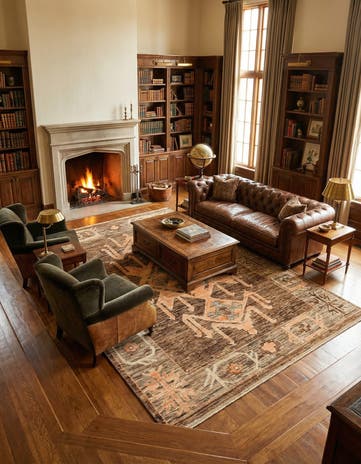 10' x 13' 9 Hand Knotted Oushak Wool Rug
