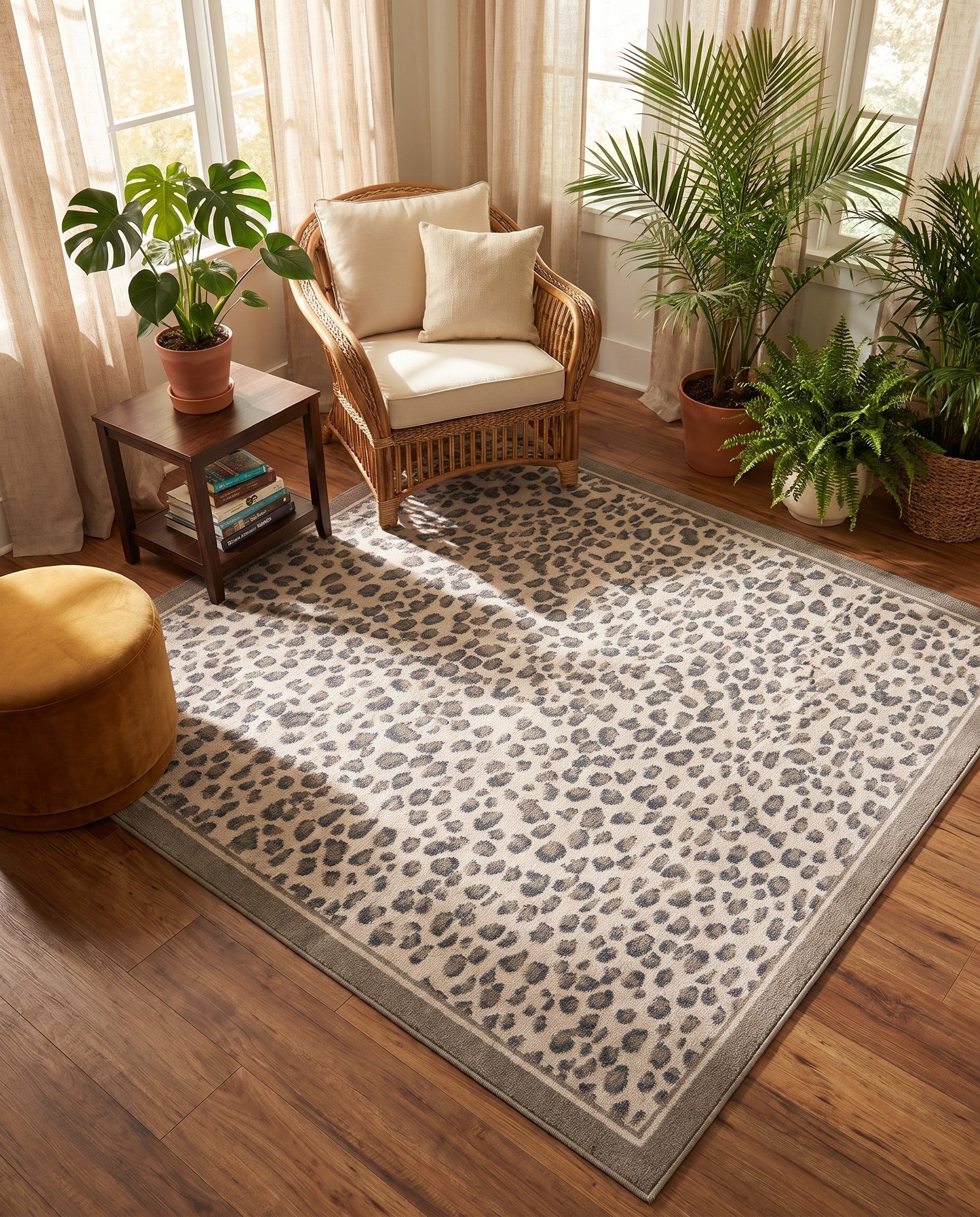 185cm x 185cm Safari Square Rug