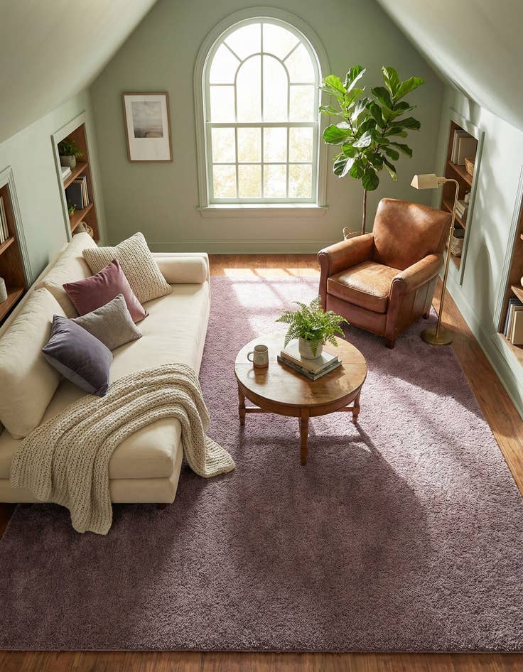 Detail image of  9' x 12' 2 Solid Shag Rug