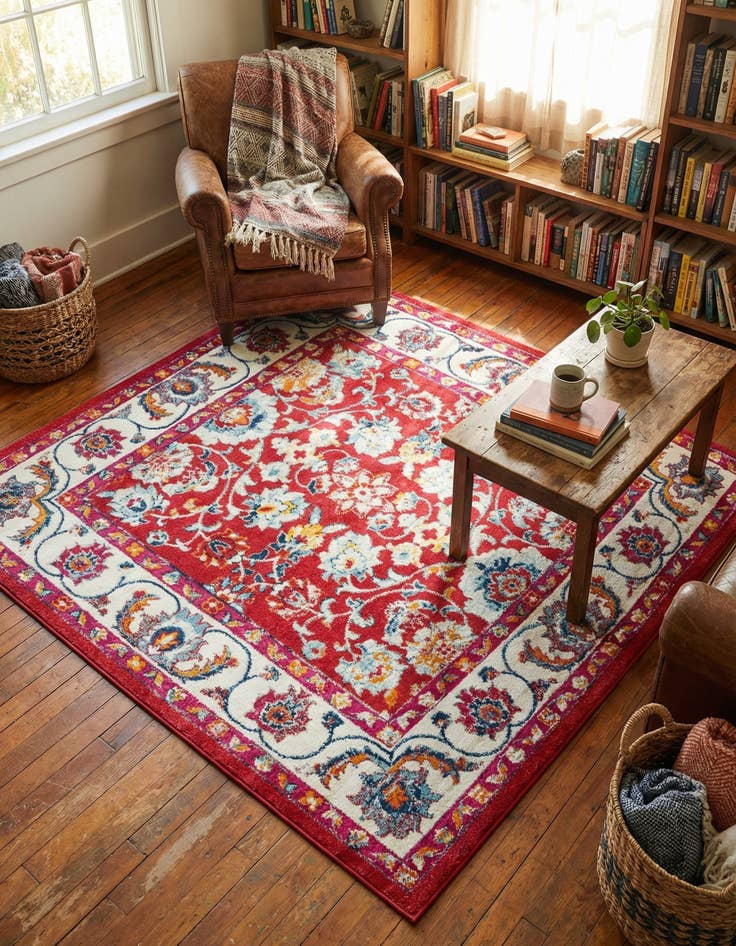 Detail image of 7' 10 x 7' 10 Aurelia Square Rug