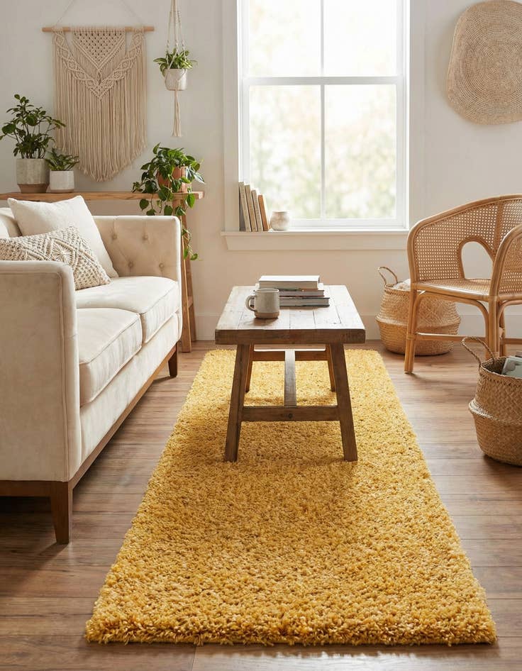 Detail image of 2' 7 x 10' Zermatt Shag Runner Rug