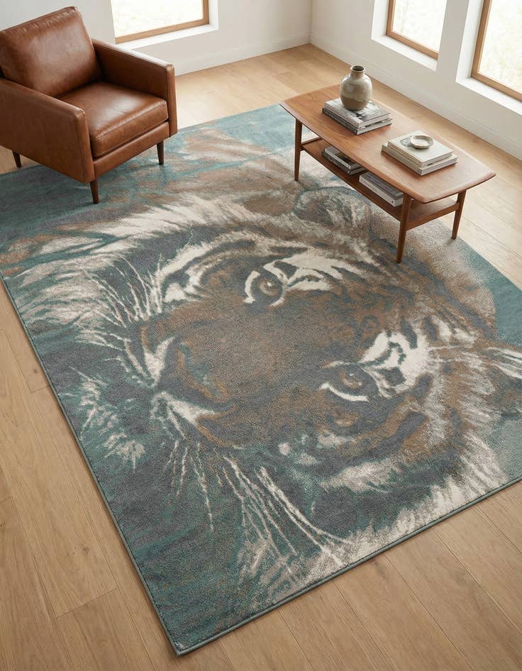Detail image of 7' 10 x 10' Safari Rug