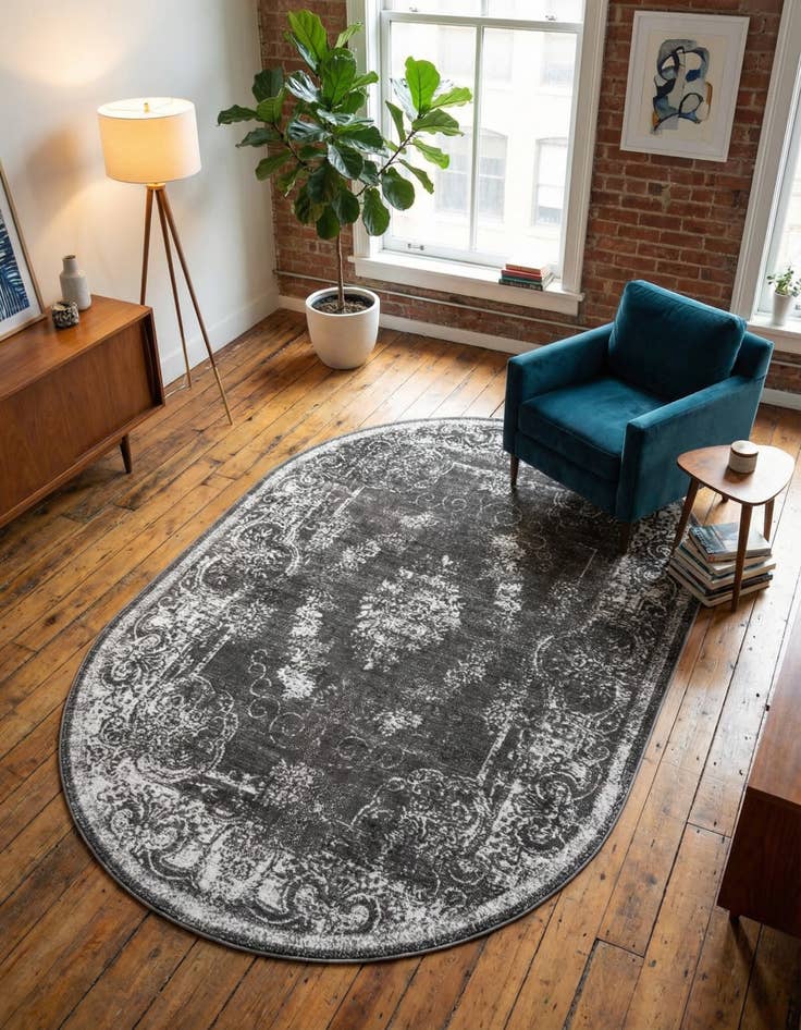 Detail image of 6' 1 x 9' Aarhus Oval Rug