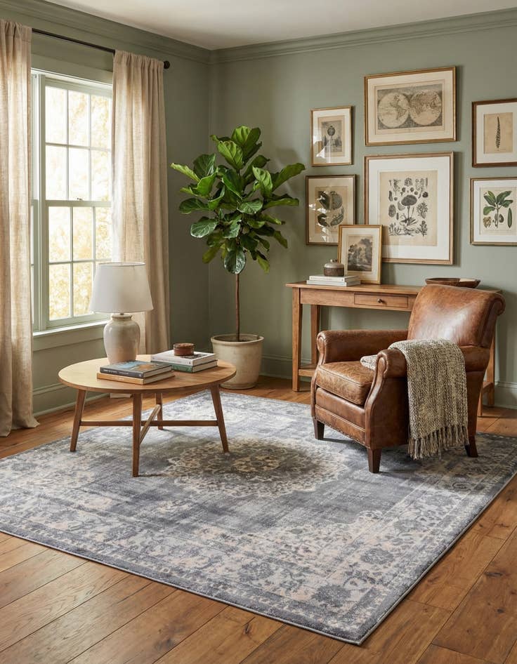 Detail image of 7' 10 x 7' 10 Estate Square Rug