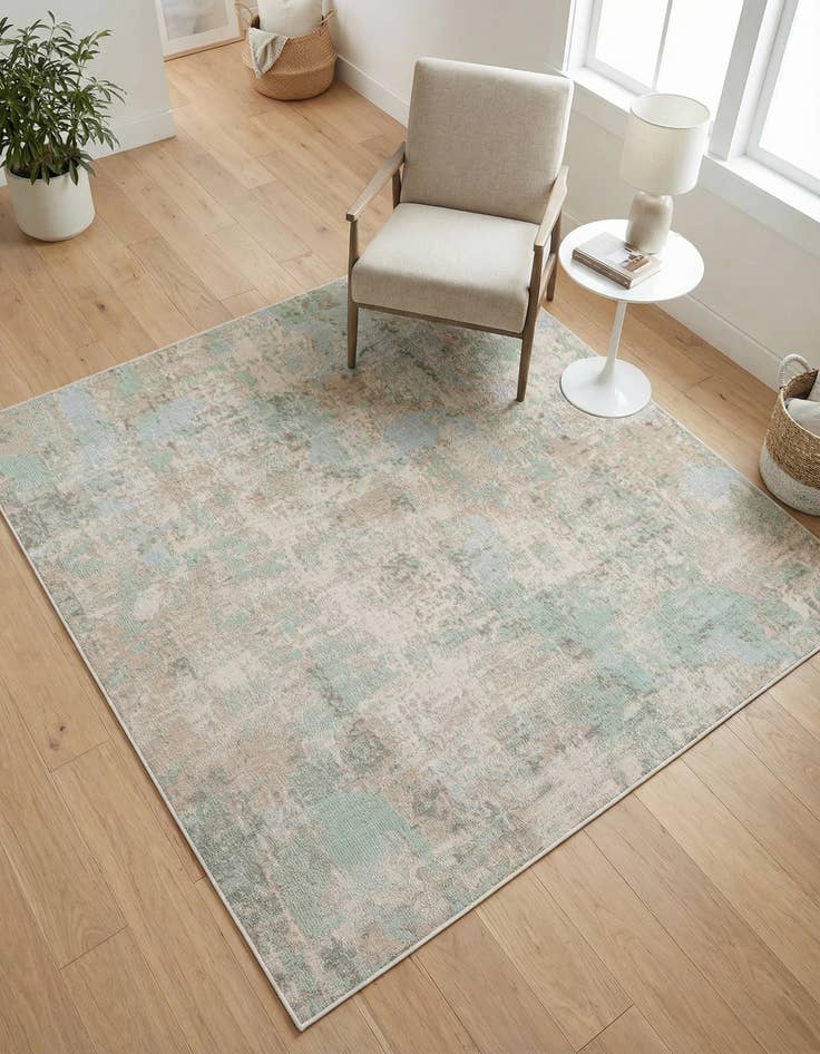 Detail image of 5' x 5' Lotus Square Rug