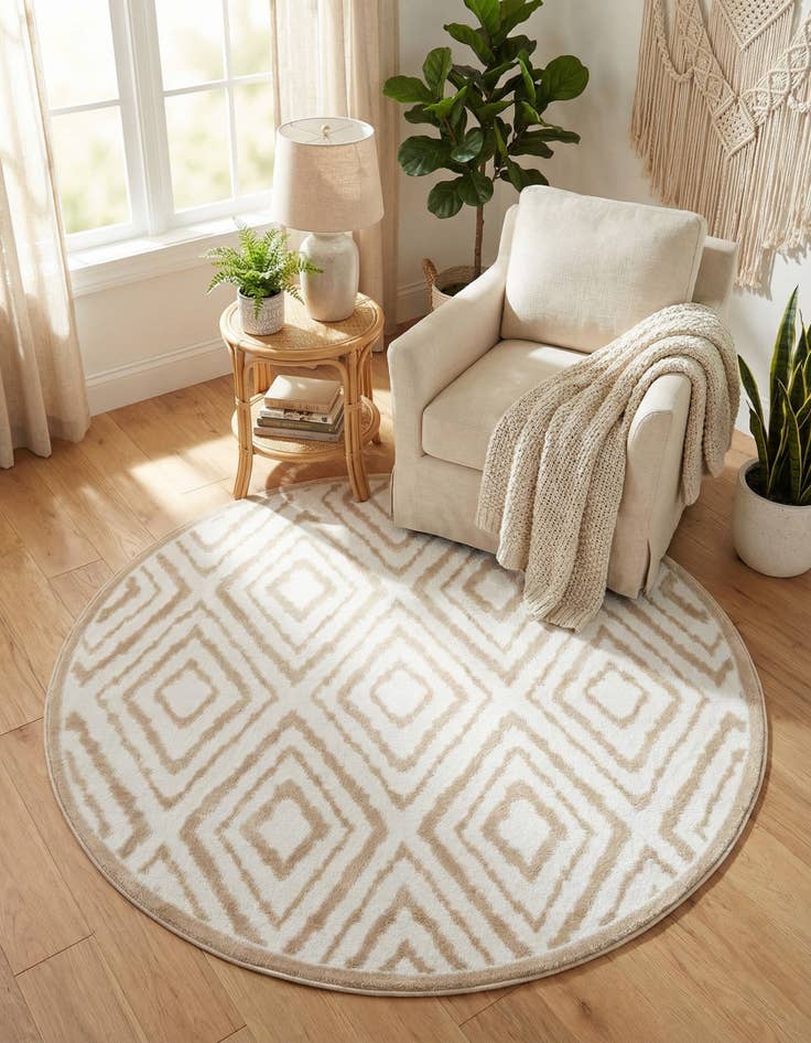 Detail image of  4' x 4' Hermitage Round Rug