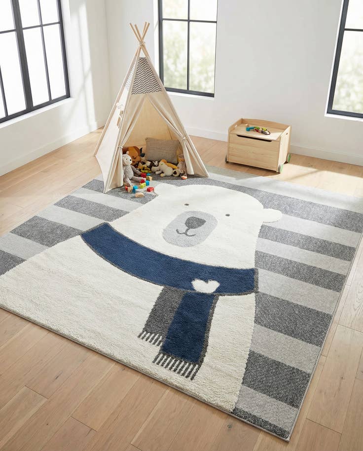 Detail image of 7' 10 x 7' 10 Whimsy Kids Square Rug