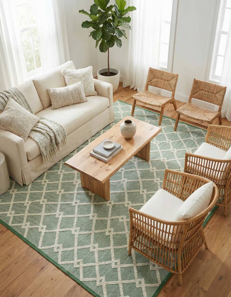 Detail image of 10' x 10'  Hand Knotted Jill Zarin Dorset Square Rug