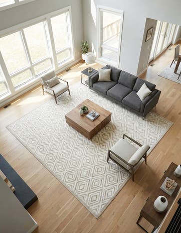 Snow White Hermitage Square Rug