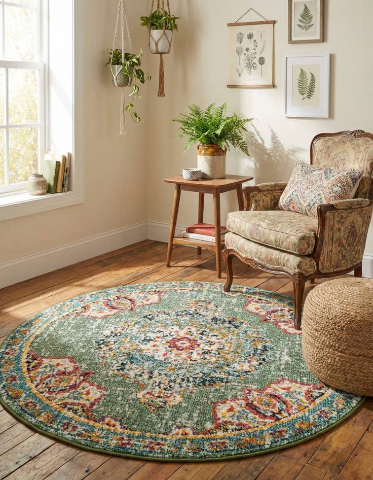 Detail image of 4' x 4' Madeline Round Rug