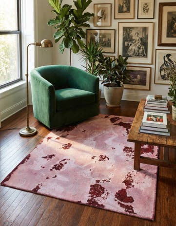 4' 7 x 5' 9 Hand Knotted Ultra Vintage Persian Wool Rug