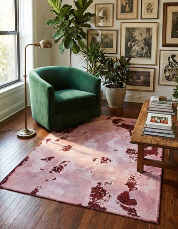 4' 7 x 5' 9 Hand Knotted Ultra Vintage Persian Wool Rug