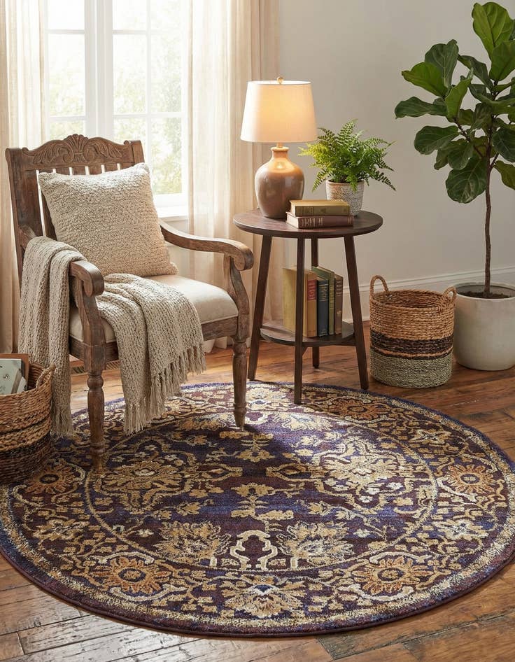 Detail image of 5' x 5' Charlotte Round Rug